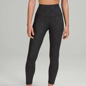Lululemon Align High-Rise Pant 25" - 0 Yogo Emboss Black